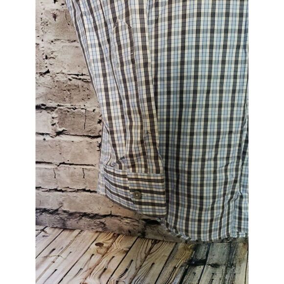 Ermenegildo Zegna Men's Blue Plaid Shirt Size XXL Button Down t75 - Picture 3 of 7